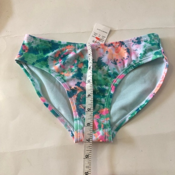 3Pc Bundle Cat & Jack Girls Rashguard Tie Dyed Bralette Bikini Bottom Swimwear - Picture 11 of 13